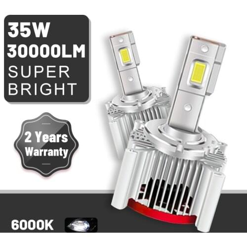 Carlitek D1S HID Headlight Bulbs 30000LM D2S D3S D4S D5S D8S D2R D4R CSP Chip Canbus Decoder Auto Xenon Bulbs Plug&Play 12V 24V