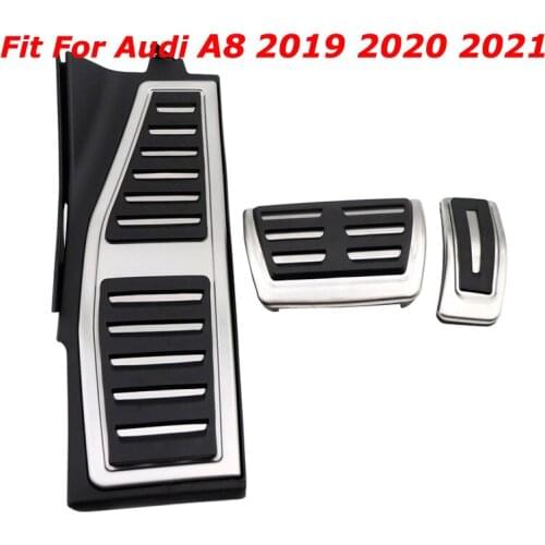 Car Pedals For New Audi A8 2019 2020 2021 Sport Pedals Fit for Fuel Brake Footrest Pedal Cover Auto Accessories