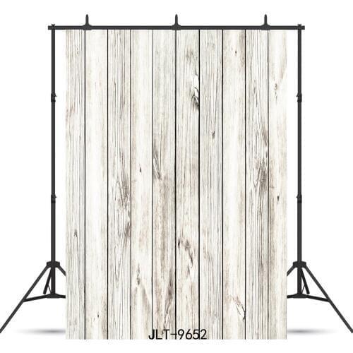 White Wooden Board Vinyl Printed Photographic Backgrounds For Portrait Children Baby Shower New Born Toy Photocall Photo Studio
