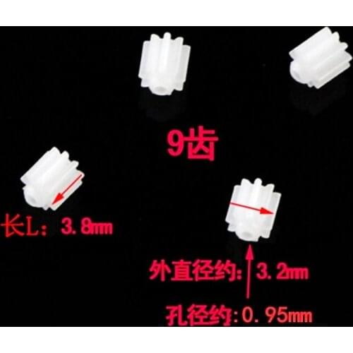 Free Shipping Original Syma X5 X5C X5SC X5SW Main Motor Gear Plastic Gear 9T For R/C Quadcopter Rc Spare Parts