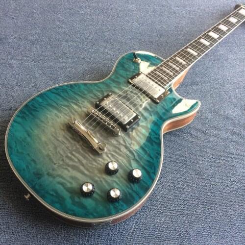 Free delivery, high quality electric guitar, tiger Flame Maple top, tone-pro bridge,rosewood fingerboard frets binding