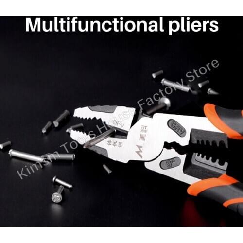 Household Pliers Upgraded Pliers For Electrical Long Nose Plier Diagonal Plier Wire Cutters Clamp Stripp Crimp Diy Hand Tools
