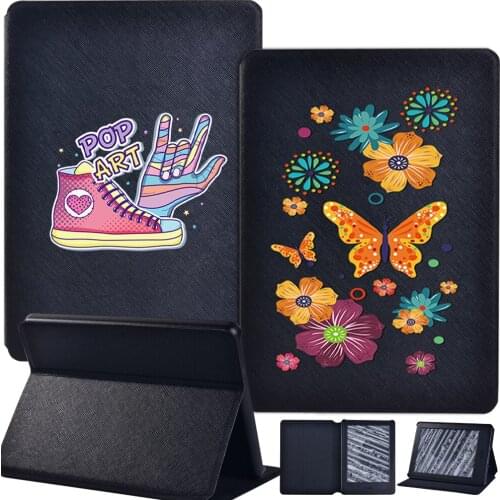 Tablets Case for Amazon Kindle 10th 8th Gen/Paperwhite4 10th Gen/Kindle Paperwhite 1/2/3 Shockproof Leather Cover Case + Stylus
