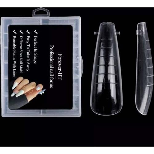 120/60Pcs Box Nail Forms French Tips Mold Extension Builder Poly UV Gel For Diy Art Decorations False Nail