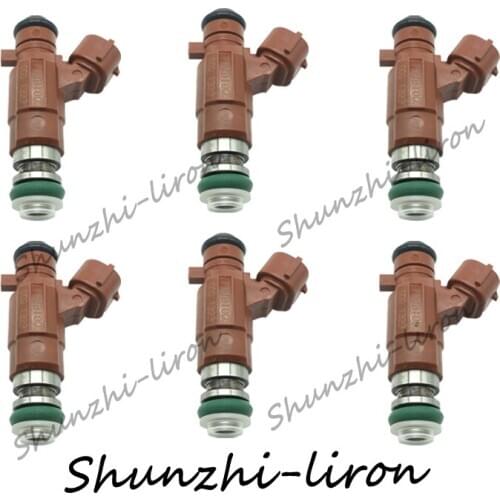 6pcs Fuel Injector Nozzle For Nissan Sentra 2000-2003 1.8L 4Cyl QG18DE 16600-5L300 166005L300 16600 5L300 FBJB100