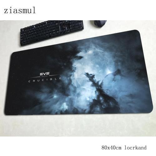 Eve online mouse pad 80x40cm gaming mousepad anime hot sales office notbook desk mat locrkand padmouse games pc gamer mats