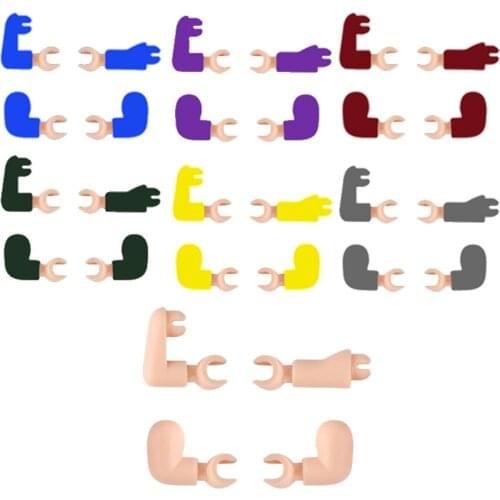 NEW Figures Multicolor Arm Accessories Building Blocks Compatible Educational Bending Arm Mini DIY Bricks Toy For Children