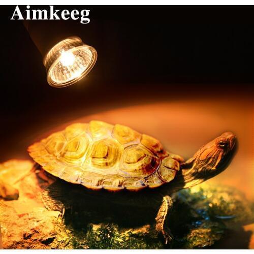 25/50/75W UVA+UVB 3.0 Reptile Lamp Turtle Heating Lamp Mini Pet Heat Bulb Amphibians Lizards Temperature Controller UV Light