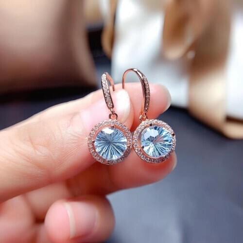 Best Valentines Day Present Topaz Earring 925 Sterling Silver 100% Natural and Real Topaz Earring