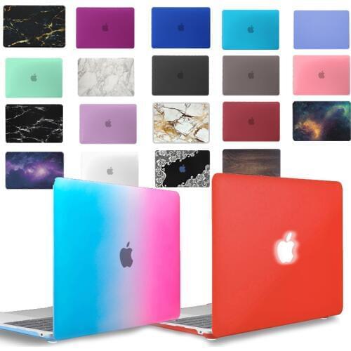 KK&LL Matte Hard Shell Laptop case For Apple MacBook Air Pro Retina 11 12 13 15 & New Air 13 / Pro 13 15 inch with Touch Bar