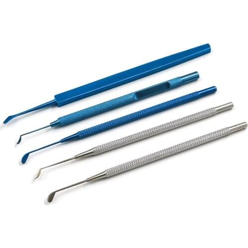 Titanium Alloy Microscopic Instruments Ophthalmic Eyelid Scraper Tarsal Gland Upper Cystsheaded Spoon Curette tool parts