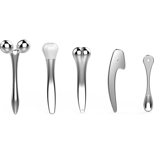 Mini Facial Massager Five-piece Multia-function Facial Beauty Gadget Set Facial Thin Face Lifting Skin Care Equipments