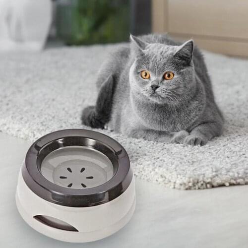 Dog Water Bowl Floating Not Wetting Mouth Cat Bowl No Spill Drinking Water Feeder Plastic Portable Dog Bowl Support Dropshipping