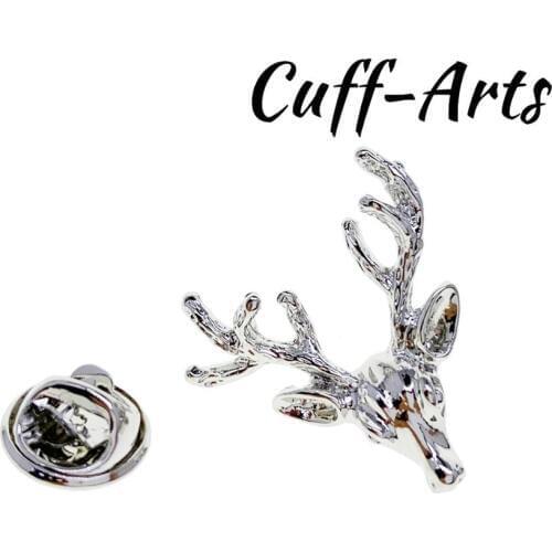 Lapel Pin Badges for Men Stags Head Lapel Pin Badge Fashion Brooches Novelty Lapel Pin By Cuffarts P10387