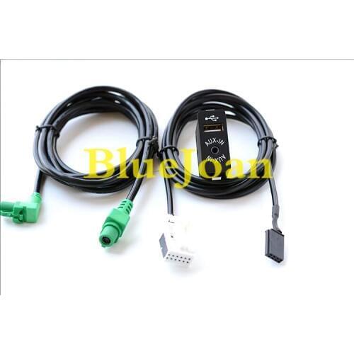 Brand new GPS Navigation cable USB AUX in Plug Socket Harness Adapter for BMW E39 E46 E38 E53 X6 X5 X4 X3 Z4 E70 Car radio