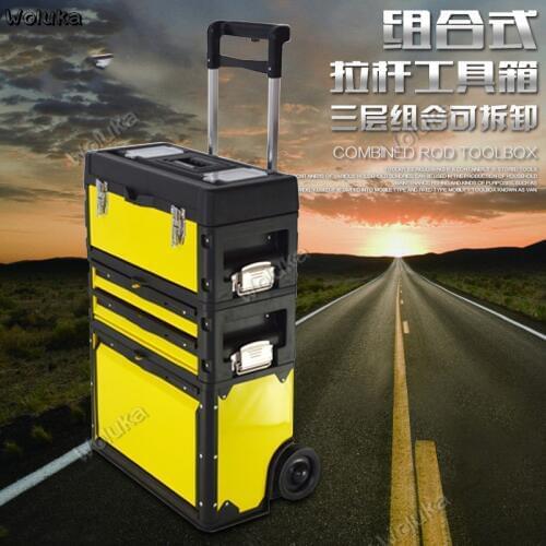 Mobile trolley case toolbox multi-function hardware tool cart with wheel drawer luggage storage box CD50 Q03