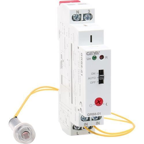 Twilight Switch Photoelectric Timer Light Sensor Relay AC110V-240V Auto ON OFF GRB8-01