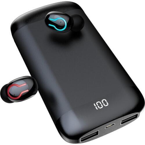 Q66 TWS Wireless Bluetooth Mini Earphone Music HiFi Stereo Sports Mobilephone HD Call In-ear Earphone With Micphone Charging Box