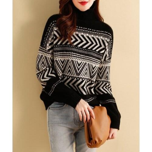 Disscount Clearance Sweater Pink Womens Jumper Casual Style Threaded Pullover Solid Full Femal Top Ladies Winter Clothes