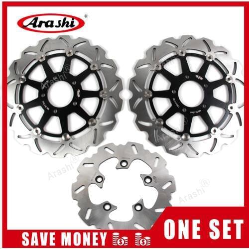 Arashi 1 Set GSX-R 750 1996-2003 CNC Front Rear Brake Disc Rotors For SUZUKI GSXR750 GSX750R 1996 97 98 1999 2000 2001 2002 2003