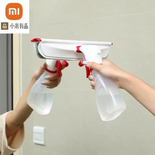 Xiaomi yijie 2 in1 Sprayer Bottle & window cleaner Cloth Cleaning Brush Mop Bendable Duster Cleaner Hand-held spray window wiper
