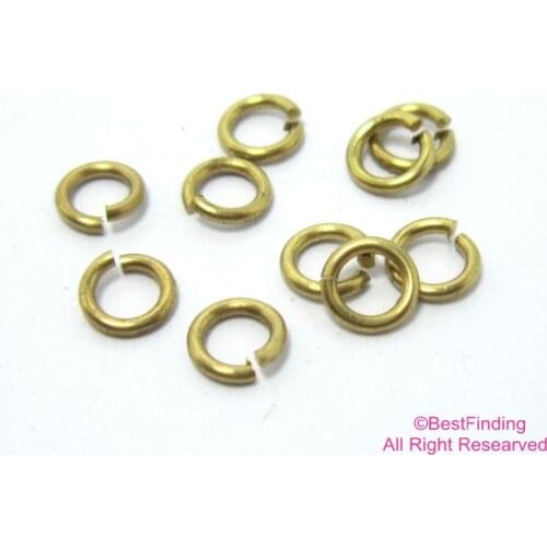 Brass jump rings 4.5x0.8mm Raw brass round jump ring -30g (600pcs) R291