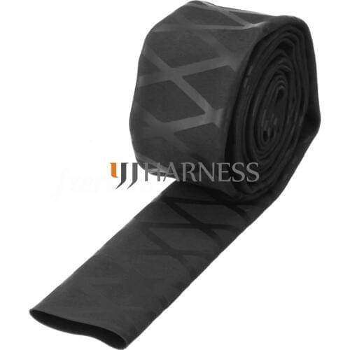 1meter of 30mm Diameter (50mm flat)Fishing Rod Pole Handle Non Slip GripTextured Heat Shrink Tubing sleeve for fishing rod