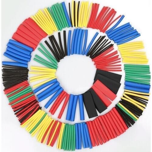 580pcs Heat Shrink Tubing Insulation Shrinkable Tube Assortment Electrical Cable Polyolefin Ratio 2:1 Wrap Wire Cable Sleeve Kit