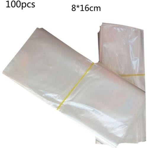 100 Pack Odorless Clear Polyolefin Heat Shrink Wrap Bags for Gifts Packagaing Soaps Candle Jars Homemade DIY Projects