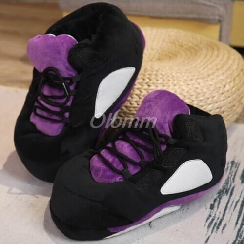 Unisex Winter Slippers Sneakers One Size 35-44 Men/Women Fluffy Be At Home Indoor Interesting Warm Fluffy Soft Bread Slippers