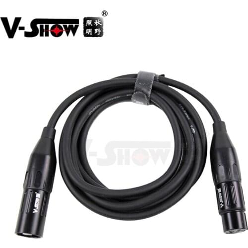 V-Show 10Pack 6.5ft / 2 Meters DMX Cables-3-Pin Signal XLR Male-to-Female Connection Cable DMX Cable Dmx Wires for DJ Disco