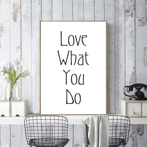 Back and White Quote Canvas Wall Art Picture Letters Canvas Painting Nordic Posters And Prints for Living Room Office Wall Decor