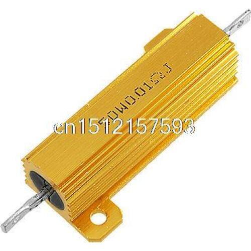 0.01 Ohm 5% 50 Watt Screw Tab Wire Wound Aluminum Case Resistor