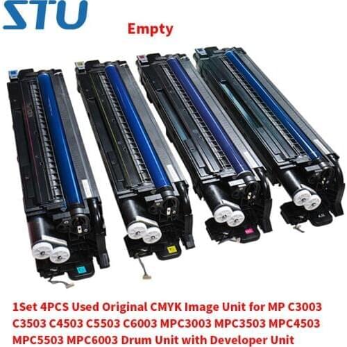 1Set 4PCS Empty Used Original CMYK Image Unit for MP C3003 C3503 C4503 C5503 C6003 MPC3003 MPC3503 MPC4503 MPC5503 MPC6003