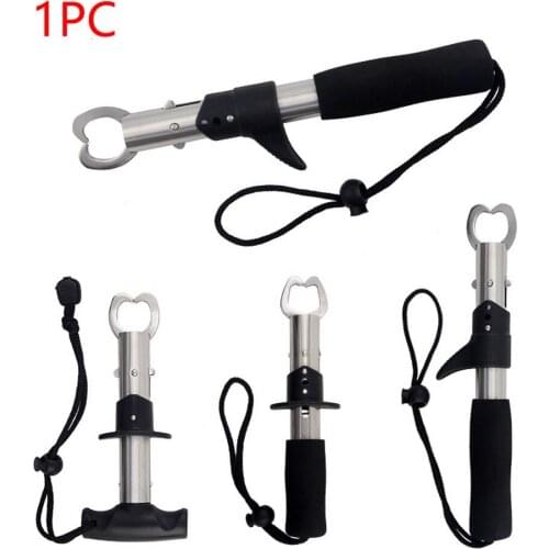 1pc Fishing Grip Lure Stainless Steel Light Lip Clamp Tackel Goods Grabber Preservative Equipment High Quality GJ0021
