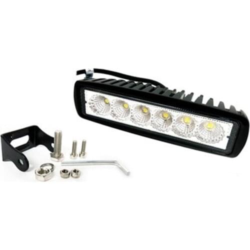 1PCS super brightness 18w DRL LED Flood Work Lights Worklights 12-24V 12Volt LED Work lights for Off Road Vehicle SUV car trucks