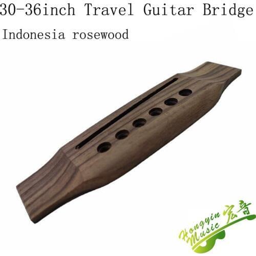 30-36 Inch MT Travel Guitar Bridge Drilling Professional Replacement Parts 135*41*9mm Rosewood