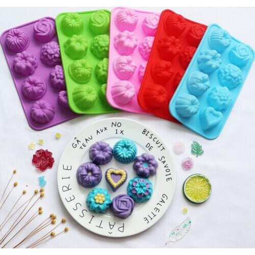 8 Even Different Shape "Silica Gel Gel Mold bu ding mould XG031