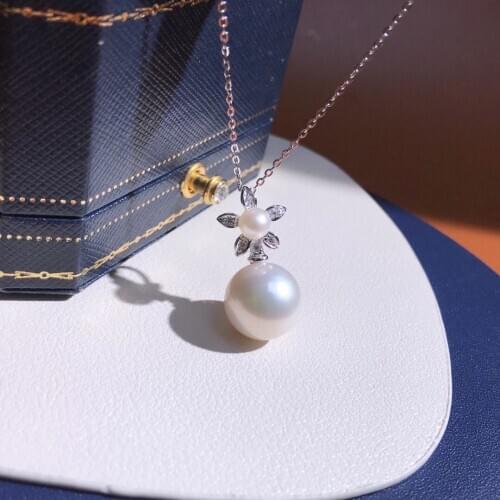 Flower Style 925 Sterling Silver Pendant Base Settings Mountings Findings Parts for Pearl Crystal Jade Agate Beads Stones