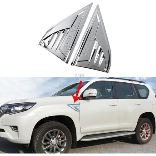 For Toyota Land Cruiser Prado 150 2010 2011 2012 2013 2014 2015-2017 2018 2019 2020 Side Vents Trim Strip Car Emblem Sticker