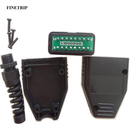 FINETRIP Wholesale Car Diagnostic Tool OBD Male Plug 16Pin OBD2 Connector 16 Pin Adaptor OBDII J1962