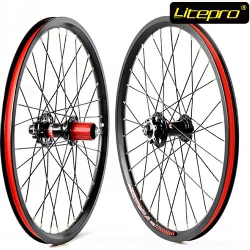 Litepro K-Fun Disc Brake Wheel Set 20 Inch 406 32H Folding Bike Refiting Bicycle Parts