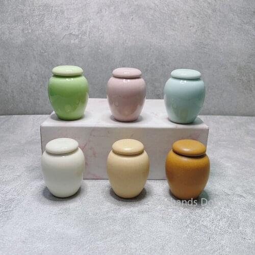 Dollhouse Mini Kitchen Ceramic Jars Mini Food Play Model for Dollhouse Kitchen Furniture Accessories