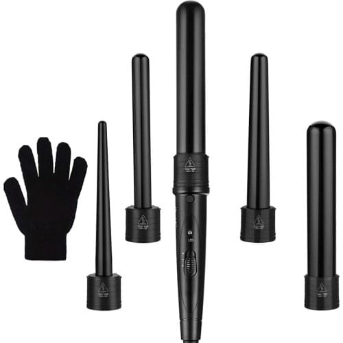 Multifunctional Hair Curler Rollers Machine Hair Wave Wand Electric Looper Hair 5-in-1 Curling Iron Set Curls Hair For Women