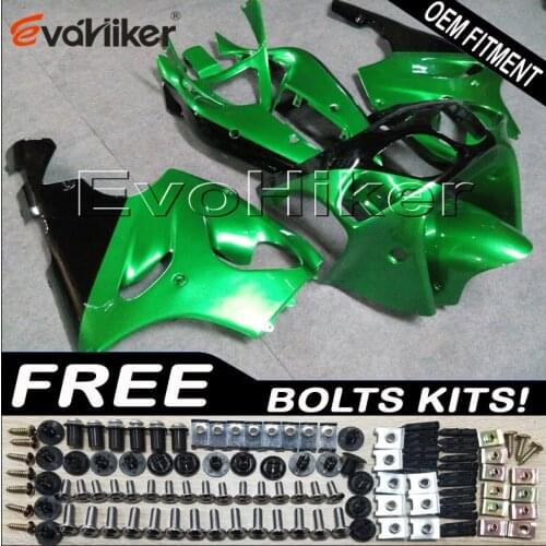Motorcycle cowl for ZX7R 1996 1997 1998 1999 2000 2001 2002 2003 green ABS Plastic Bodywork Set