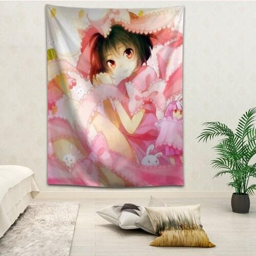 Inaba Tewi Wall Hanging Tapestry Home Party Decorative Tapestries Photo Background Cloth Table Cloth Wall Tapestry
