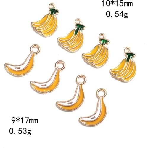 Novelty Earrings Korean Earrings Weird Jewelry Dripping Oil Three-dimensional Banana Alloy Jewelry Accessories Earring Pendant