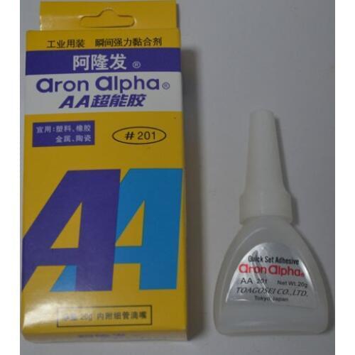 New 2018 AA201 industrial super glue Quick-drying 201 glue Aron Alpha glue 201 super glue 20g