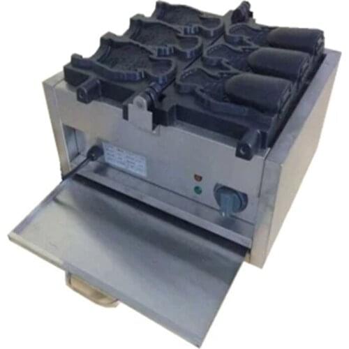 Open mouth fish cake machine electric heating 3pcs fish mouth ice cream taiyaki forming machine ZF