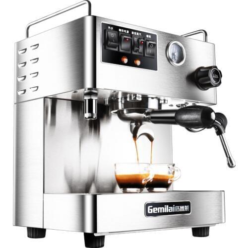 Semi-automatic Coffee Maker Commercial High Pressure Coffee Cooker 15Bar Stainless steel Milk Frother Coffee Machine CRM3012